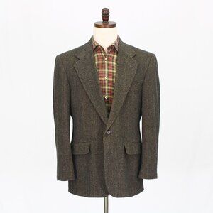 Robert Stock 42R Brown Blazer Sport Coat Jacket 2-Button Stripe Y519